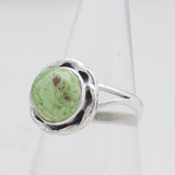 Natural Gaspeite Silver Rings