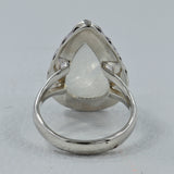925 Sterling Silver Rainbow Moonstone Rings
