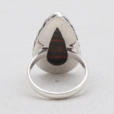 Rainbow Calsilica Silver Rings