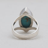 Natural Rainbow Moonstone Silver Rings