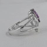 Amethyst Silver Rings