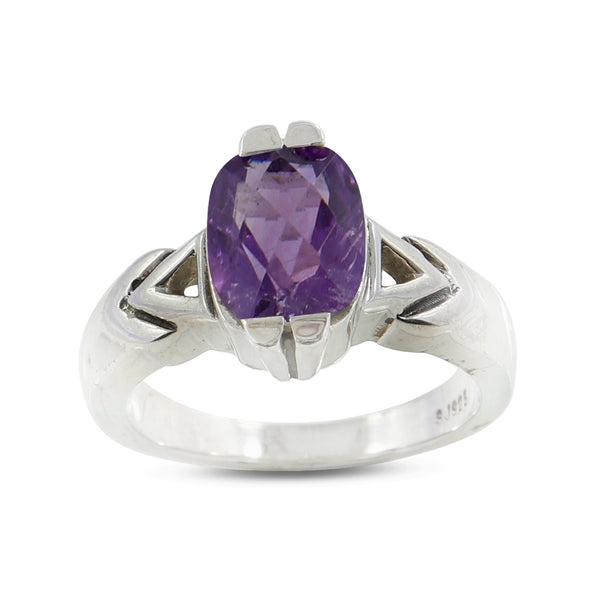 Amethyst  Sterling Silver Rings