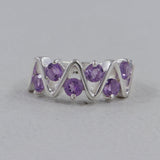 Natural Peridot Silver Rings