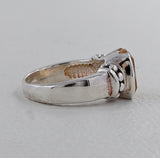 Natural Yellow Citrine Silver Rings