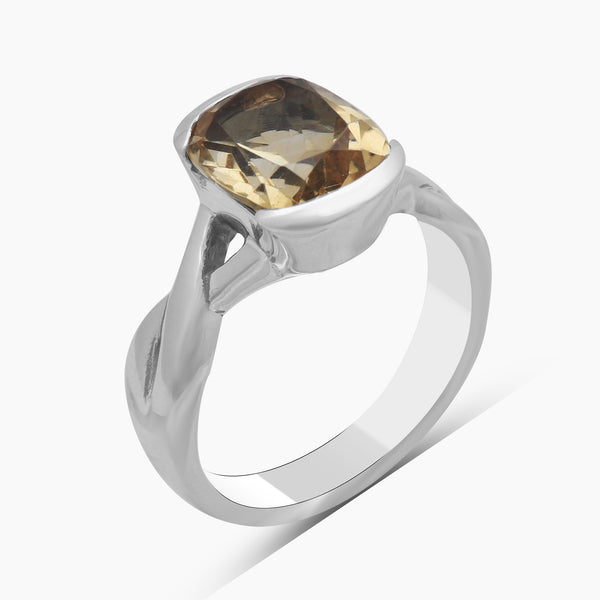 925 Sterling Silver Citrine Rings