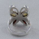 Natural Garnet Silver Rings
