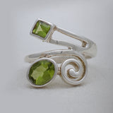 925 Sterling Silver Peridot Rings