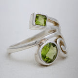 925 Sterling Silver Peridot Rings