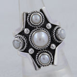 Natural Pearl 925 Sterling Silver Ring