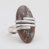Spiderweb jasper Silver Rings
