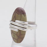 Spiderweb jasper Silver Rings