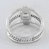 925 Sterling Silver Blue Topaz Ring