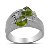 Blue Topaz Designer Silver Rings