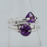 Blue Topaz Designer Silver Rings