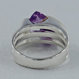 Blue Topaz Designer Silver Rings