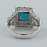 Larimar Gemstone Designer Silver Rings