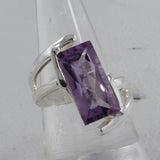 Green Amethyst Sterling Silver Rings