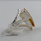 Green Amethyst Sterling Silver Rings