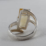 Green Amethyst Sterling Silver Rings
