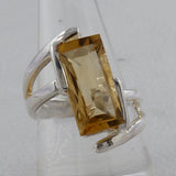 Green Amethyst Sterling Silver Rings