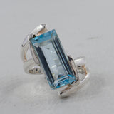 Green Amethyst Sterling Silver Rings