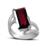 Green Amethyst Sterling Silver Rings