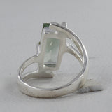 Green Amethyst Sterling Silver Rings