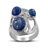 Rainbow Moonstone Silver Rings