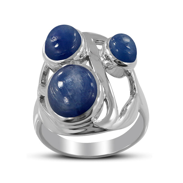 Rainbow Moonstone Silver Rings