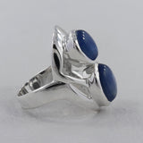 Rainbow Moonstone Silver Rings