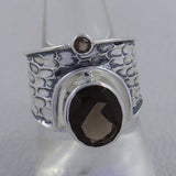 925 Sterling Silver Smoky Quartz Rings