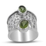 925 Sterling Silver Peridot Rings