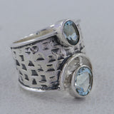 925 Sterling Silver Peridot Rings
