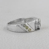Natural Blue Topaz Silver Rings