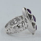 925 Sterling Silver Blue Topaz Rings
