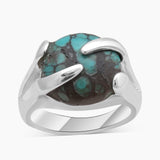 925 Silver Tibetan Turquoise Rings