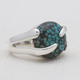 Tibetan Turquoise Silver Rings