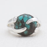 925 Silver Tibetan Turquoise Rings