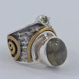 Labradorite Silver Rings