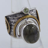 Labradorite Silver Rings