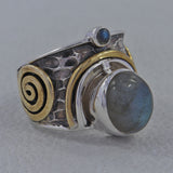 Labradorite Silver Rings