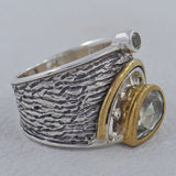 925 Sterling Silver Citrine Rings