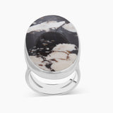 Peanut Wood Jasper Silver Rings