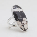 Peanut Wood Jasper Silver Rings