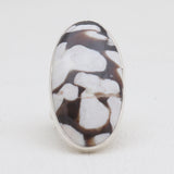 Peanut Wood Jasper Silver Rings