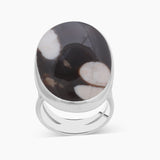Peanut Wood Jasper Silver Rings