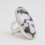 Peanut Wood Jasper Silver Rings