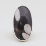 Peanut Wood Jasper Silver Rings