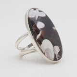 Peanut Wood Jasper Silver Rings