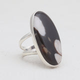 Peanut Wood Jasper Silver Rings